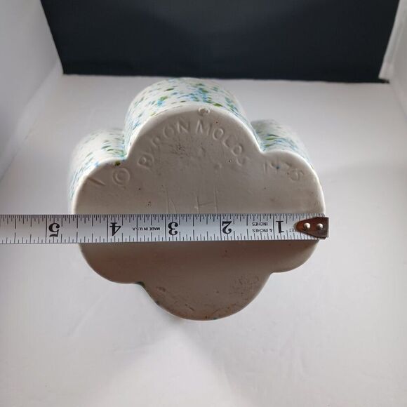 MCM 1975 Blue Green Splatterware Bud Vase / Utensil - Picture 9 of 12